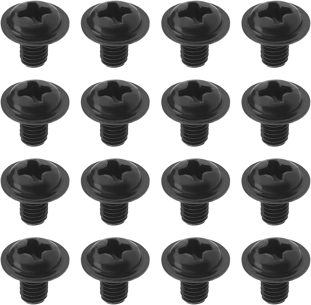 VGOL 100PCS PC Motherboard Screws M3X5Mm Crosshead Machine Screws Metal Motherboard Case Mounting Screws Computer Components Black image number 6