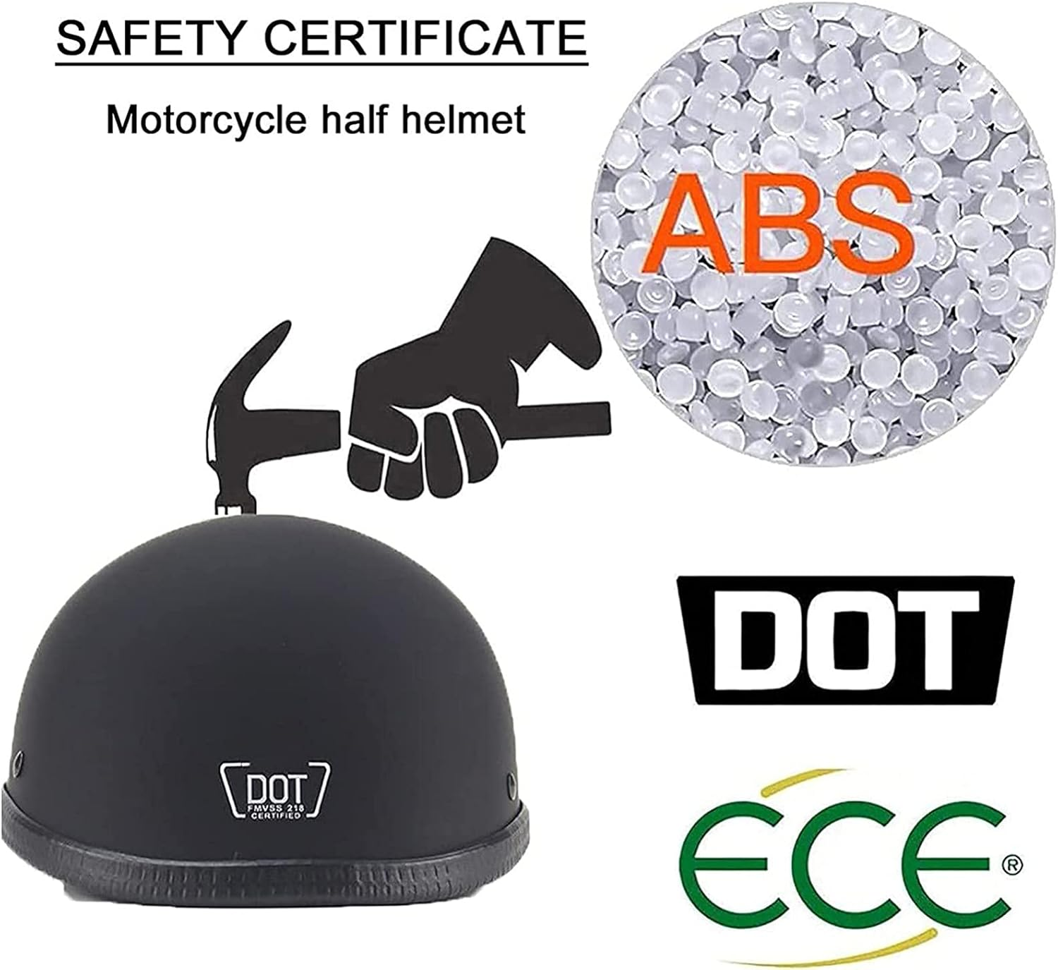 Retro Motorcycle Half Helmet-Dot Approved Men'S and Women'S Ultra-Thin Beanie Hat- Moped Scooter Half Helmet for Men Women Vintage Locomotive Motorbike Half Shell Helmet B,L=(59~60CM) image number 2