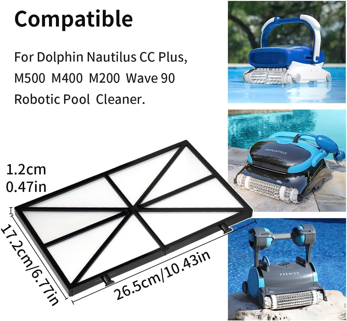 Wuyan 4 Pack Ultra-Fine Cartridge Filter Compatible with Dolphin M500, M200, M400, Wave 90, Ve 65, Oasis Z5, Sigma, C3, C4, Nautilus CC Plus,Part# 9991433-R4 image number 1