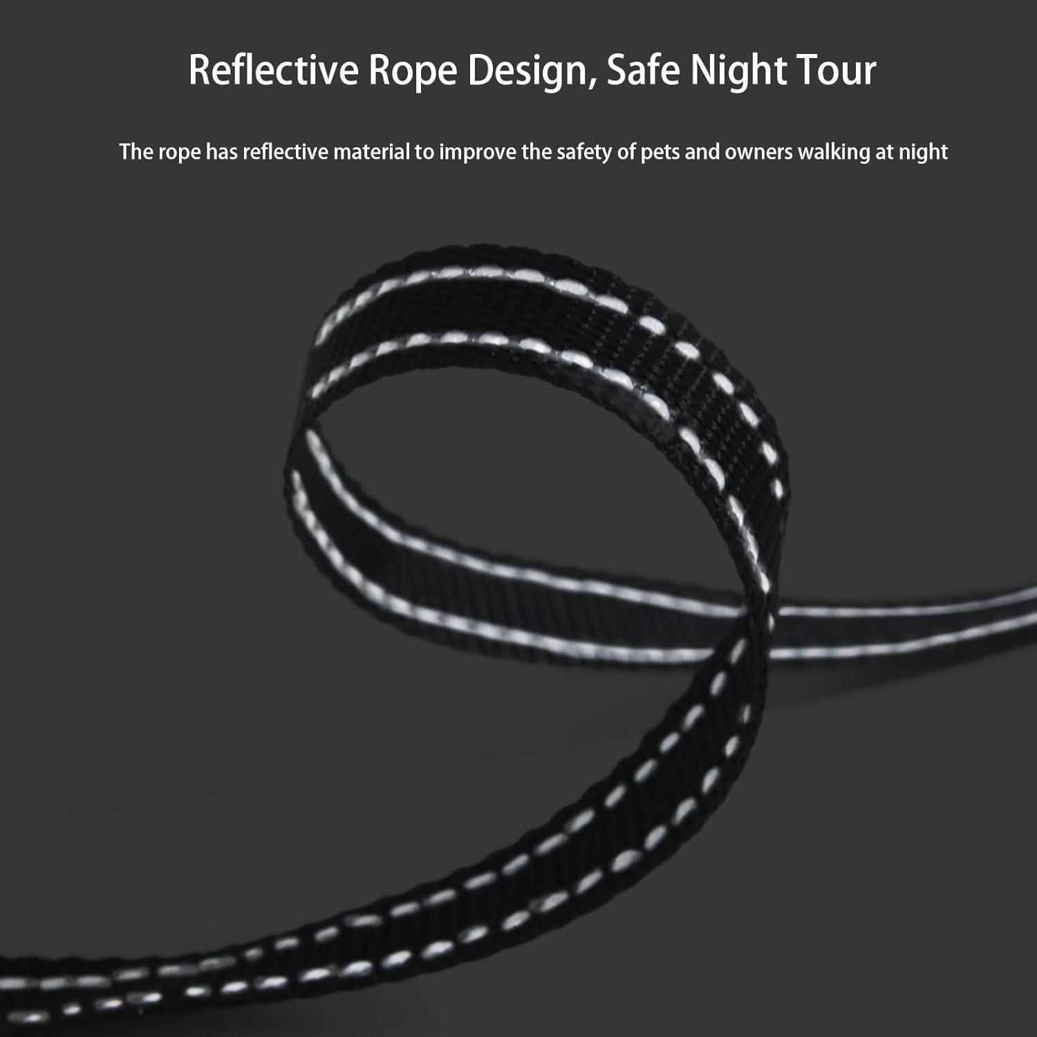 Tangle-Free Retractable Dog Leash with Brake - 3M Strong Nylon, Compact for Small Dogs, Also Suitable for Cat and Other Small Animals, Perfect for Gifts (Yellow) - Grey image number 7