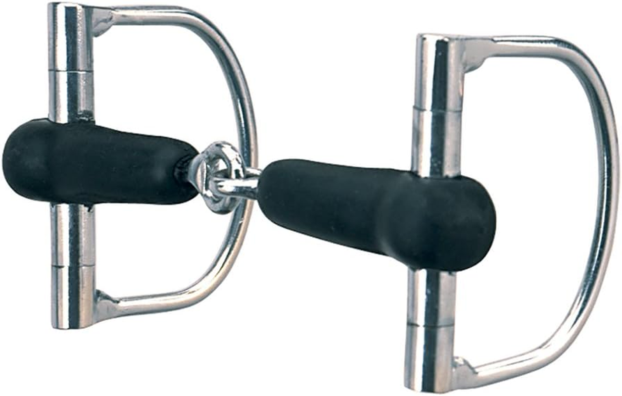 Weaver Leather Dee Ring Bit Features 5-Inch Rubber Covered Mouth