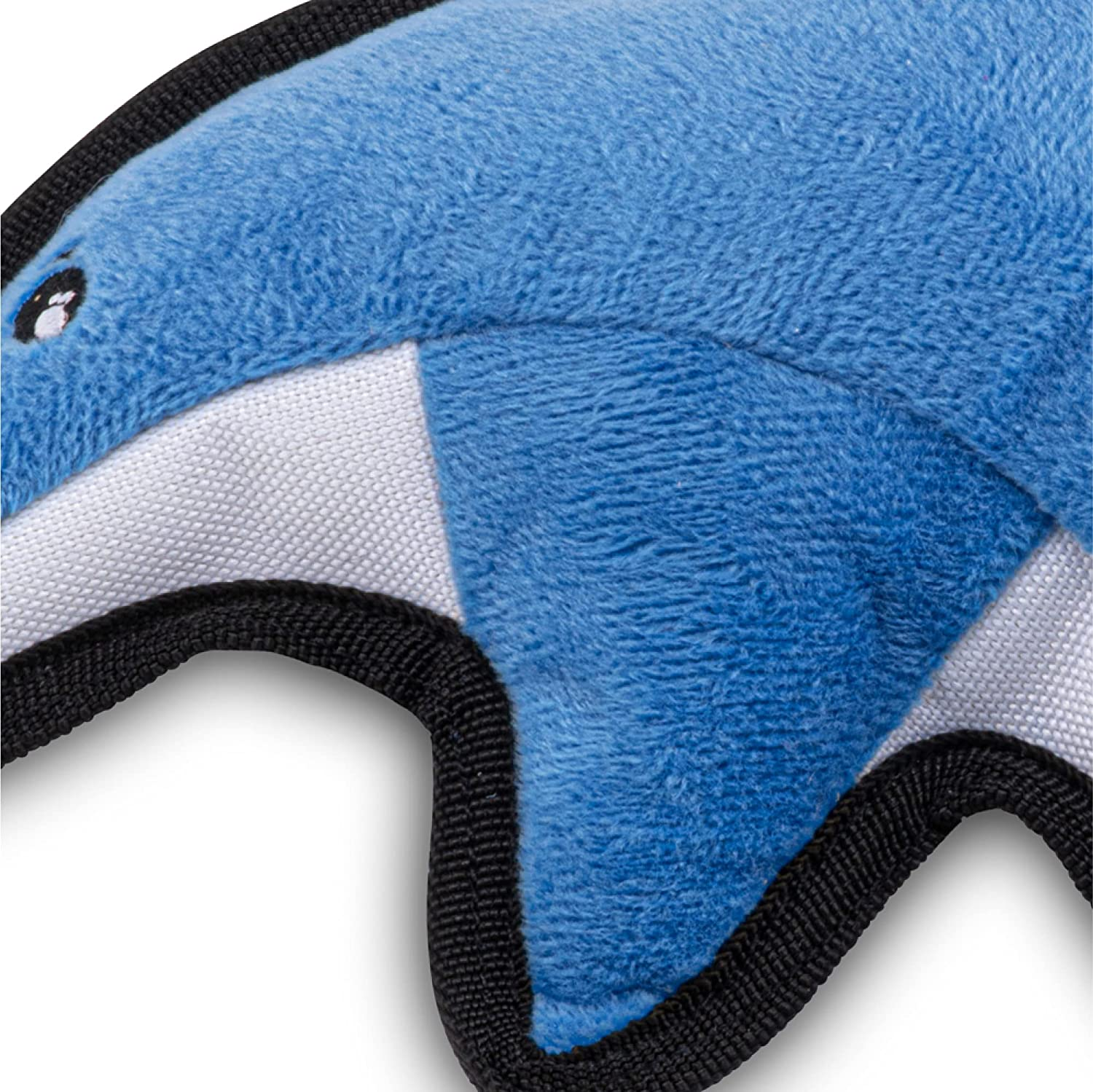 Beco Post Consumer Recycled Plastic Rough and Tough Dolphin Dog and Cat Toy Blue Medium image number 5