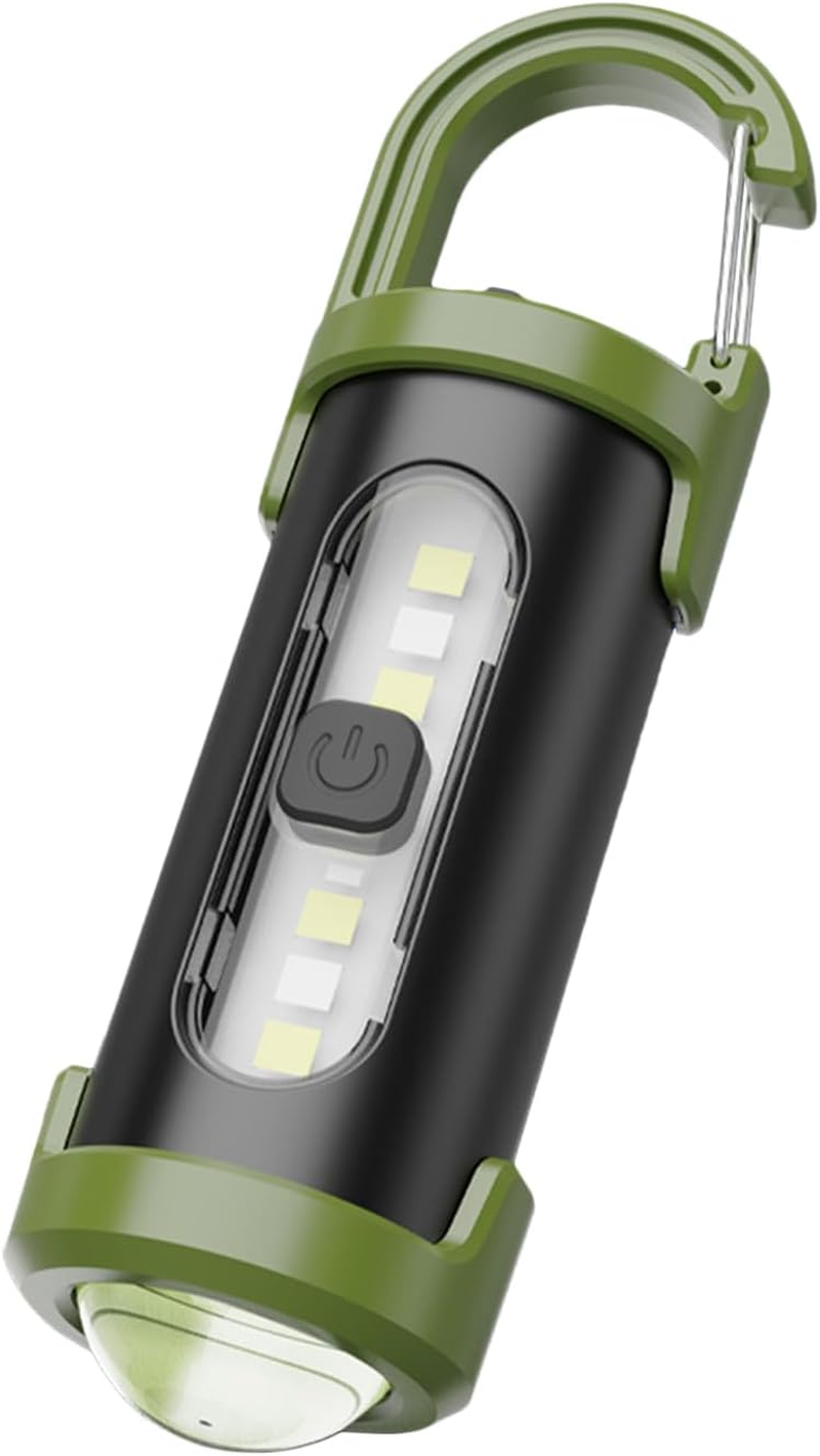 Keychain Flashlight,Portable Keychain Work Light | Bright Waterproof Flashlight Torch with 4-Mode Lighting for Work Camping Walking Pocket Purse Family Friends