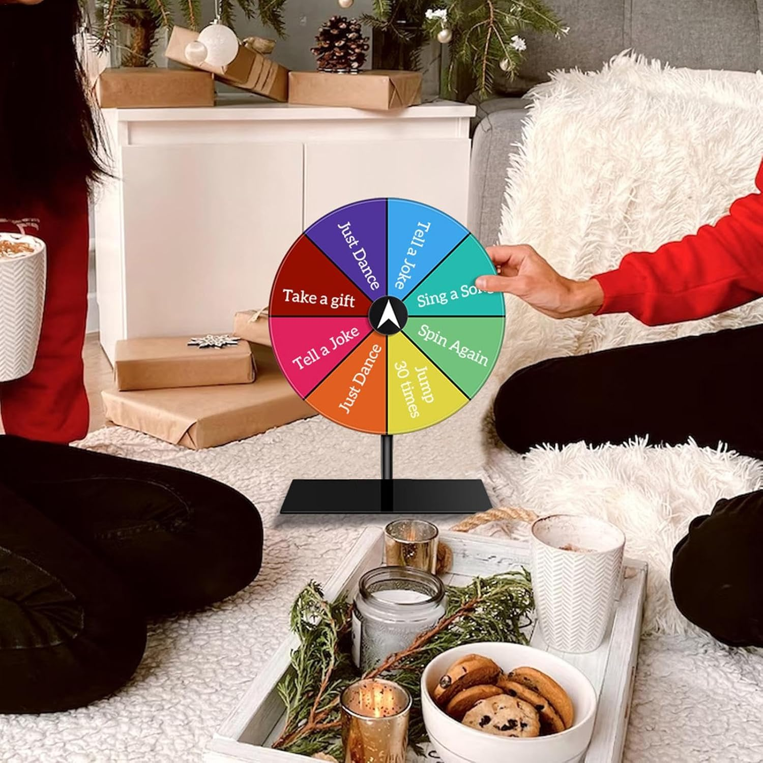 Spin Wheel,Dry Erase Spin Wheel Spinner Game - Heavy Duty Editable, Game Spinner Tabletop Prize Wheel for Trade Show Pub image number 2