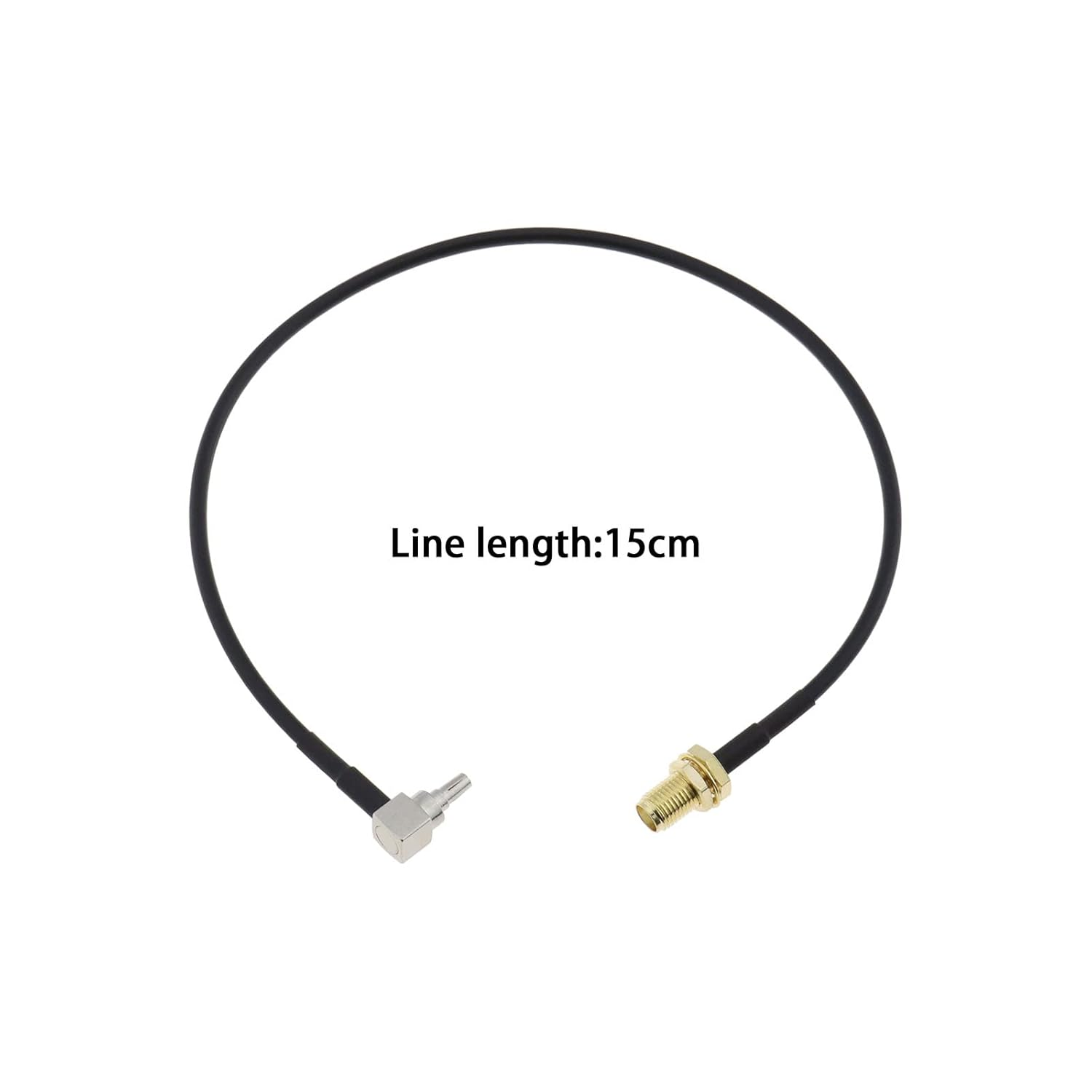 Ecsing 2PCS CRC9 to SMA Antenna Extension Cable RG174 Coaxial Pigtail Cable Low Loss SMA Female to CRC9 Male Right Angle Cable for 2G 3G 4G Modems Hotspots 30Cm image number 3