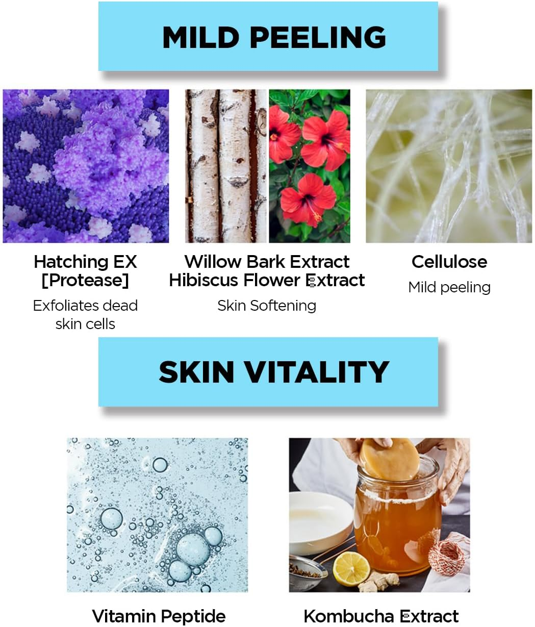 THESAEM Facial Soft Peeling Gel - Natural AHA+BHA Korean Enzyme Exfoliating Scrub for Dead Skin Cells, Face Exfoliator, Skin Turnover, Cell Renew Bio Micro Peel Soft Gel, 5.41 Fl.Oz. image number 1