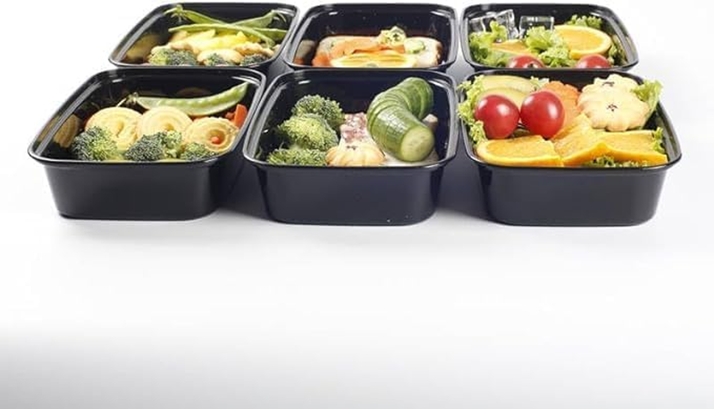 Meal Prep Container 1 Compartment - 20Pack Extra-Thick Food Storage Containers W/Lids Bento Box Reusable BPA Free Lunch Boxes Disposable Stackable Microwave Dishwasher Freezer Safe(28 Oz) (20) image number 3