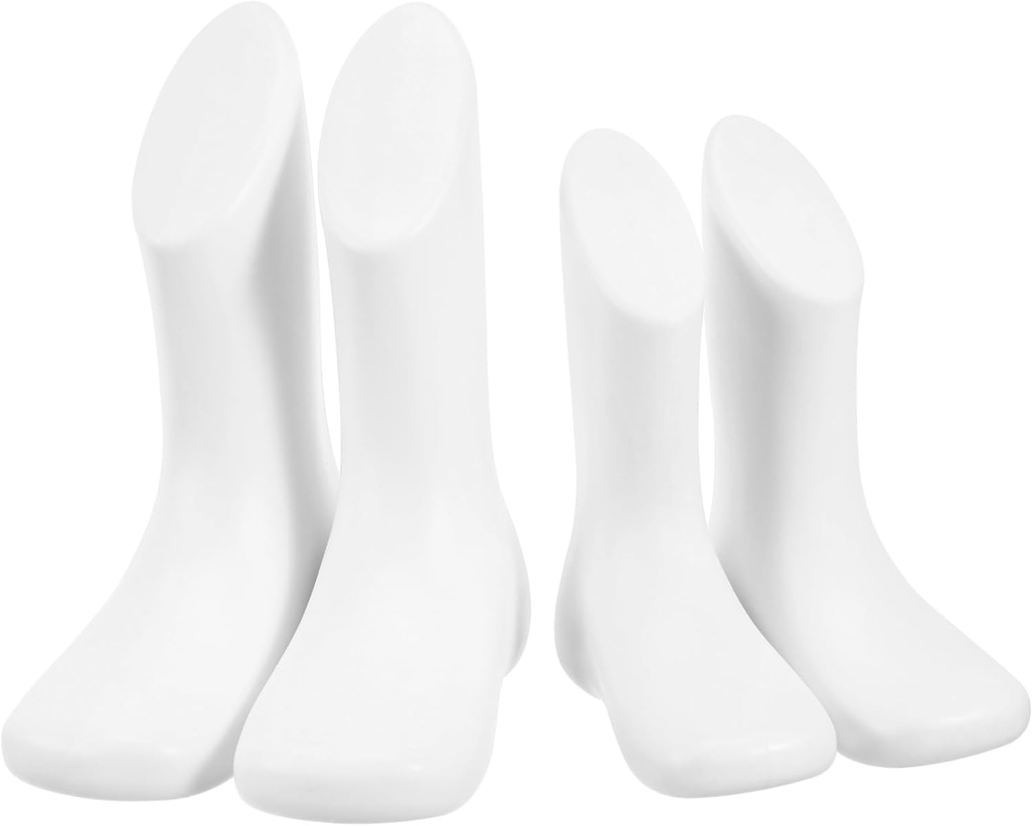 4Pcs Baby Foot Model Toddler Mannequin Feet Plastic Shoe Display Reusable for Retail Shop White and Skin Tone 11.5Cm 14Cm image number 3