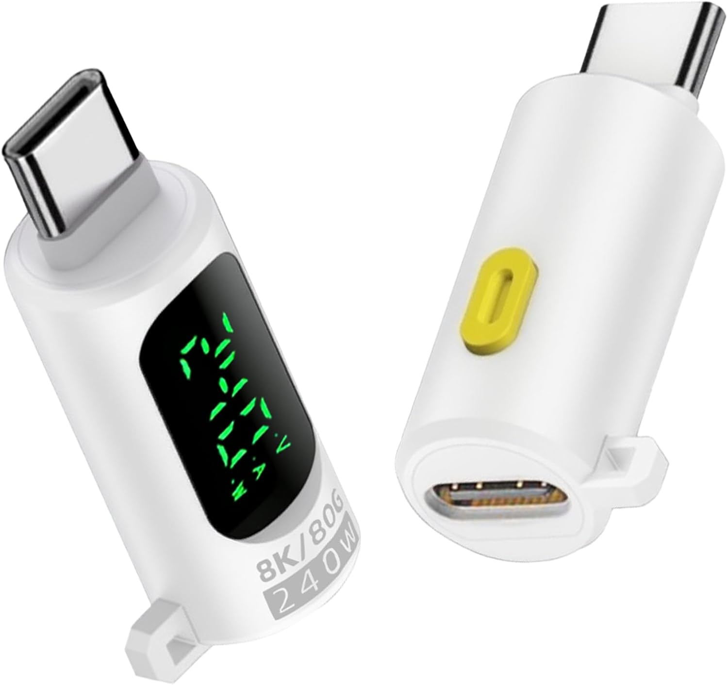 Danfetsoy USB C Extender Adapter 80Gbps, USB C Male to Female Adapter with Digital Display Switch Support Thunderbolt 4, 240W, 8K@60Hz for Lapel Microphone, Mouse and Keyboard,Etc(2 Pack) image number 4