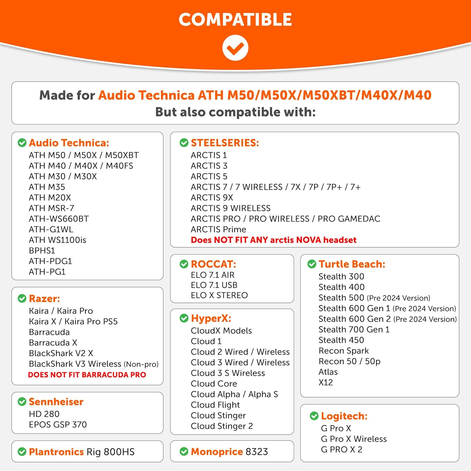 WC Padz Velour - the Ultimate Upgraded Earpads by Wicked Cushions - Compatible with Audio Technica, Hyperx, Steelseries Arctis & More - Extra Thick - Bigger Opening - Softer Memory Foam | (Black) - Black image number 4