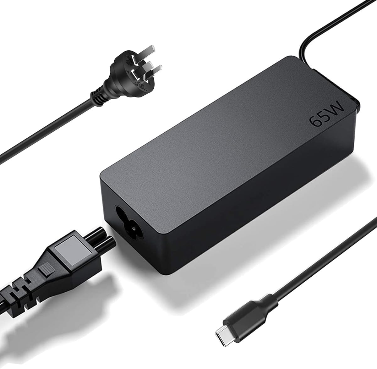 USB C 65W 45W Laptop Charger Adapter for Lenovo Thinkpad T480 T490 T495 T580 T590 L380 L390 L480 L580 E480 E580 E590 X280 X380;Yoga C740 C930 C940, E485 E585 E595;HP DELL ASUS Type C Power Adapter image number 2