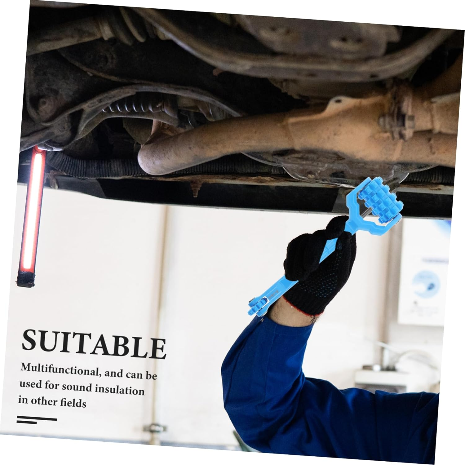 WEKADRIN Dual Head Sound Deadener Roller Tool for Cars Automotive Insulation Noise Reduction Versatile Hand Roller for Soundproofing Projects Easy to Use for Various Applications image number 2