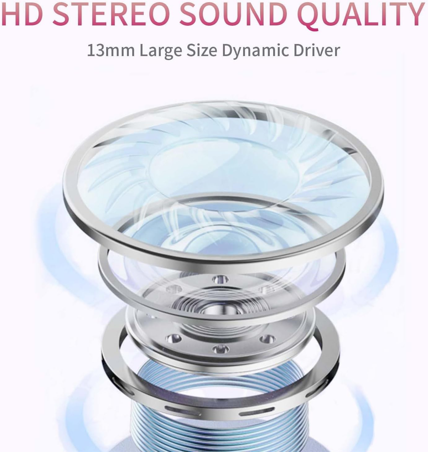 MIPOW X Miffy BT5.3 Wireless Earbuds, Rabbit Design, IPX7, 36 Hours Playtime with Case, AI ENC Noise Cancelling, Sports/Work Earbuds (Pastel Pink) image number 1