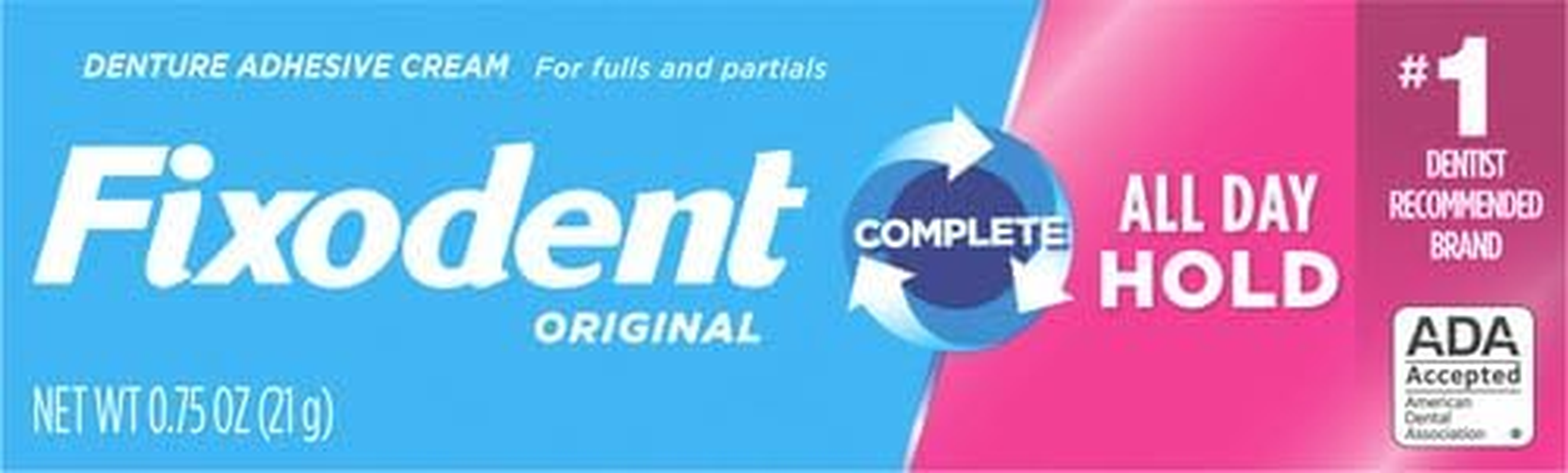 Fixodent Original Denture Adhesive Cream, 0.75 Ounce image number 3