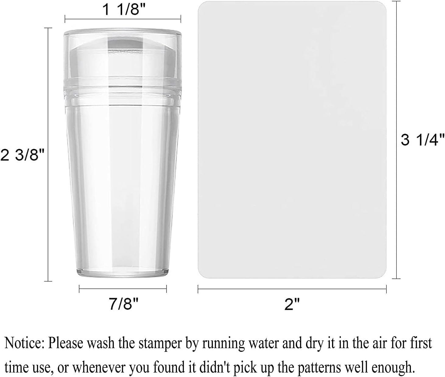 Addfavor Nail Stamper Kit 8Pcs Stamping Plates Minimalist Geometric Lines Leaf Image Template for DIY Decorating Polish Gel Plate Print Stamper Manicure Stencils Tools (Mixed-Style D) image number 1