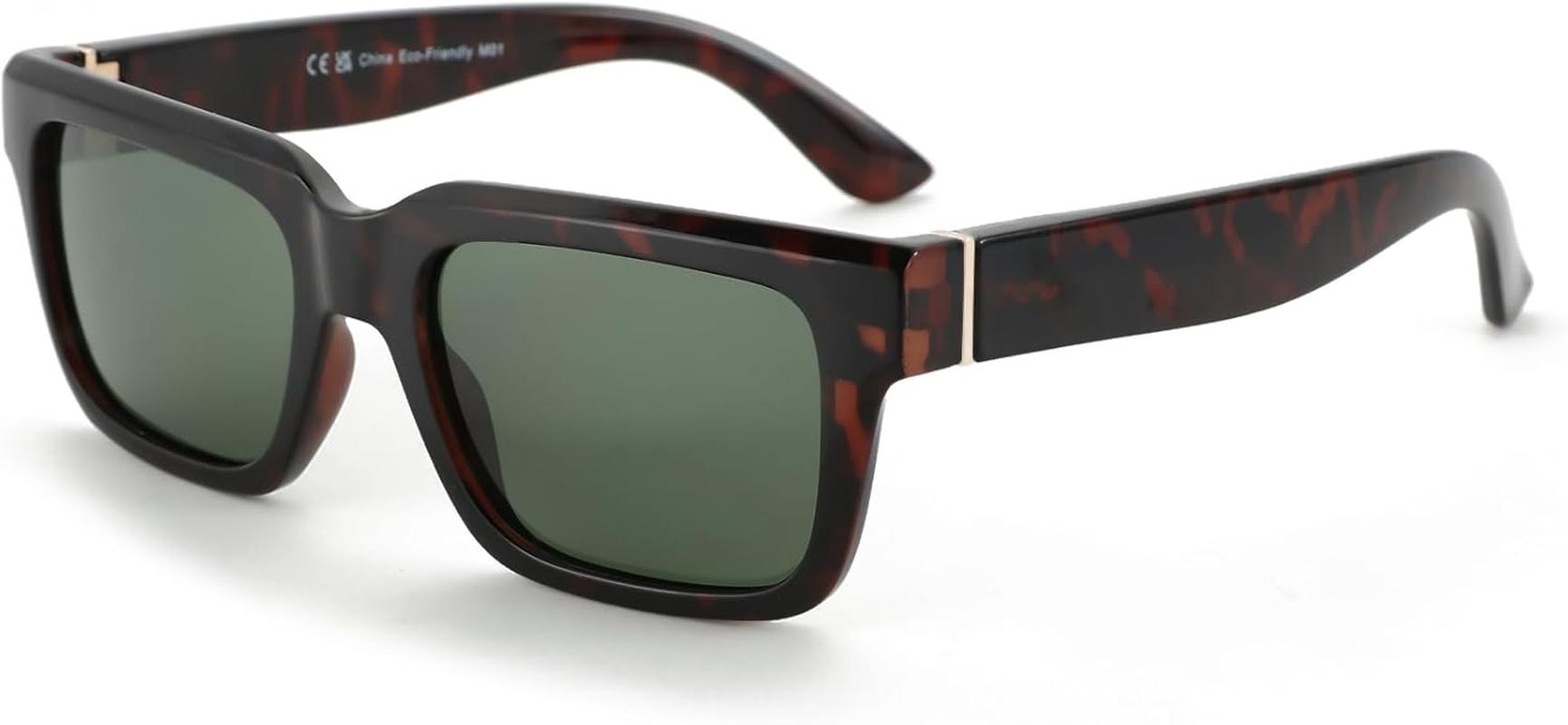 ZENOTTIC Rectangle Sunglasses for Men Women Polarized UV400 Protection Classic Trendy Driving Sun Glasses