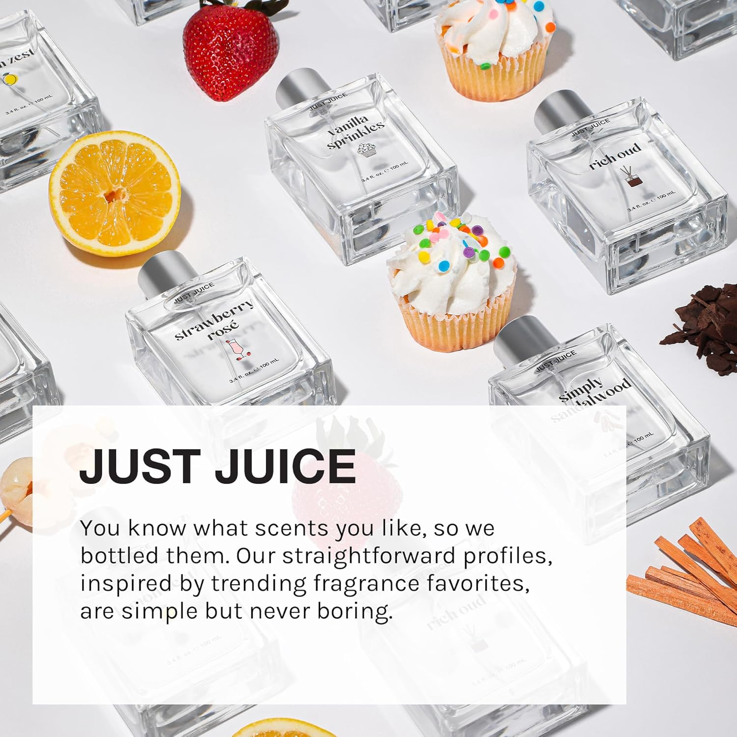 Just Juice Strawberry Ros&eacute; - Sweet and Fruity Perfume for Women - 100 Ml image number 5