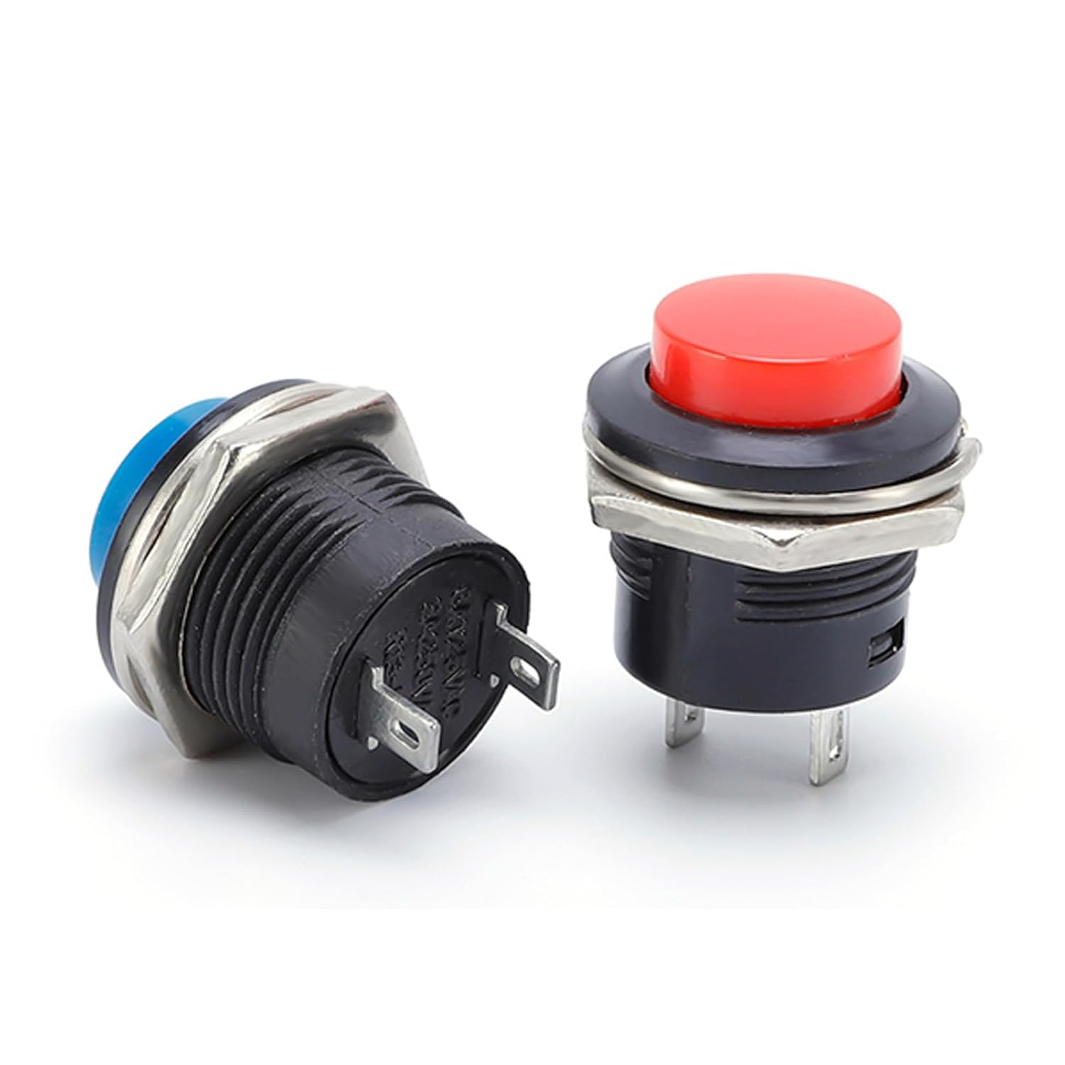 Yeanifeana 12 Pcs 13Mm round Waterproof Momentary Switch, Self-Resetting Mini Push Button for Car Horn, PC, Table Lamp, Doorbell & Electronics image number 6