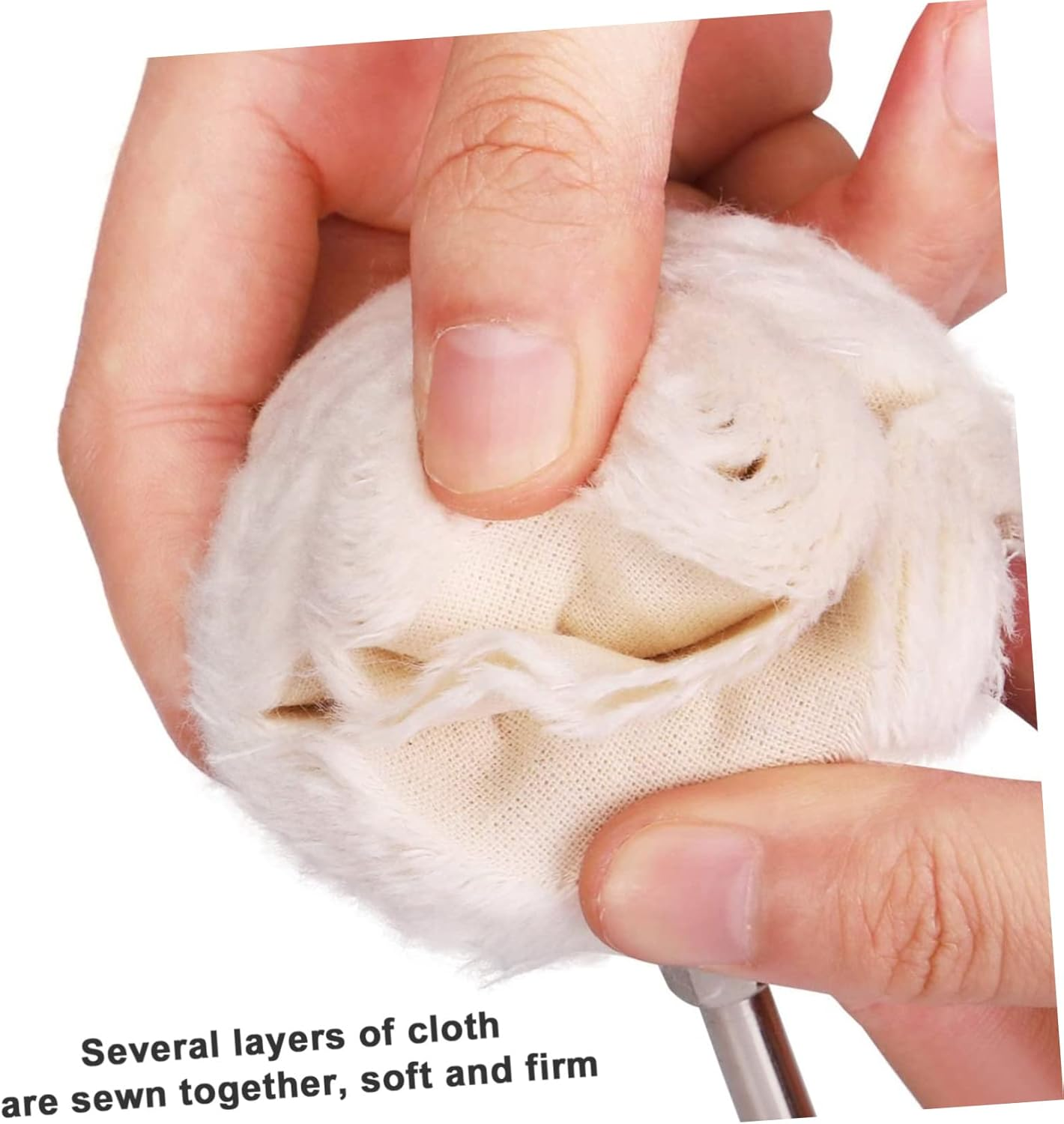 TIDTALEO Buffing Wheel Pad Set 3Pcs for Metal Wood Plastic Polishing Surface Cleaning Buffing Drill Kit image number 5