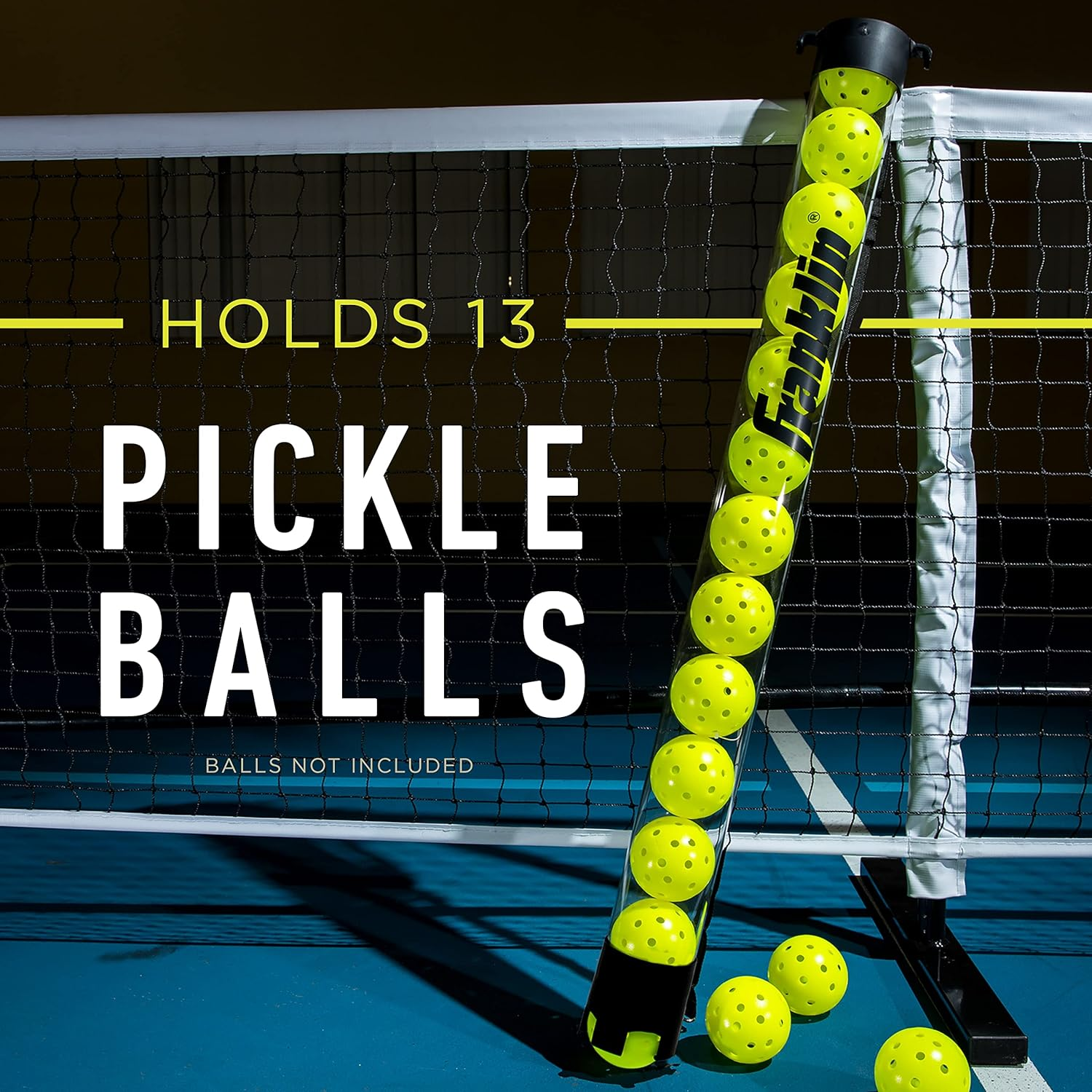 Franklin Sports Pickleball, Tennis + Padel Ball Hopper Tubes - (15) Tennis/Padel + (12) Pickleball Picker Upper Tubes - Hoppers + Retriever for Quick Pickup + Storage - Balls Not Included image number 6