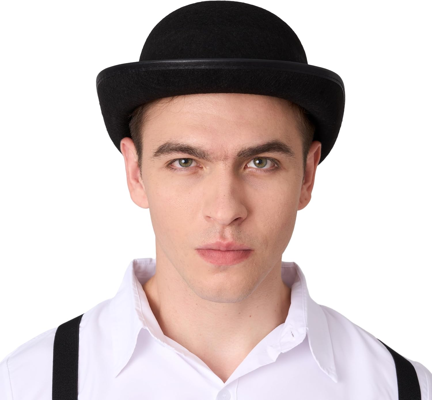 Spooktacular Creations Bowler Hat for Men, Top Derby Hats Victorian Accessory Halloween Costume Accessories for Halloween Cosplay Party image number 5