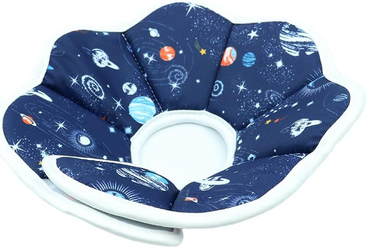 ANCLLO Soft Adjustable Starry Sky Pattern Cat Cone Collar - Protective Pet Collar after Surgery - Prevents Licking Wounds - Size S image number 2
