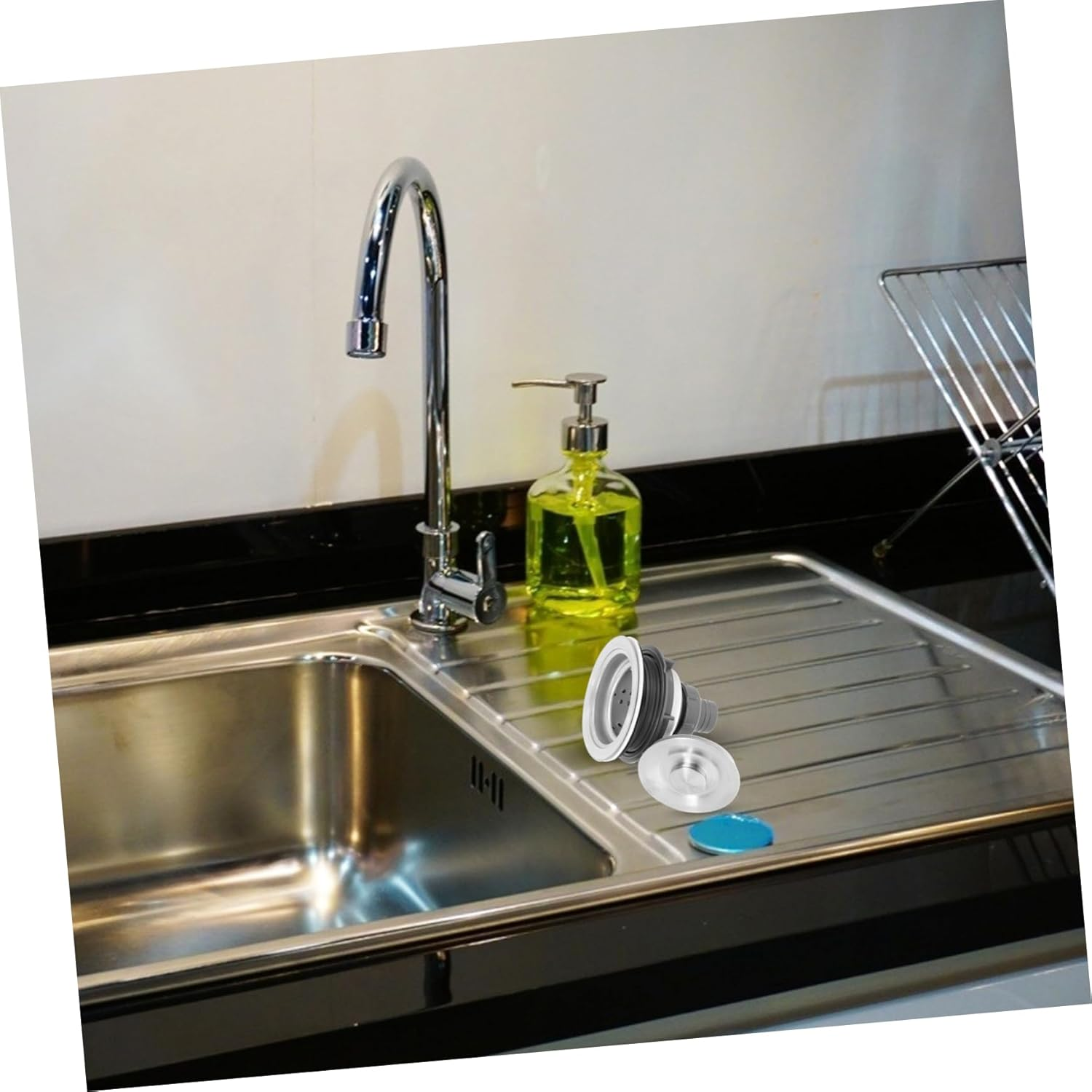 TOYZFRIENDY Barber Shop Stainless Steel Sink Strainer Hair Catcher for Shampoo Bed Easy Installation and Versatile Use Hair Salons Drain Accessory image number 6