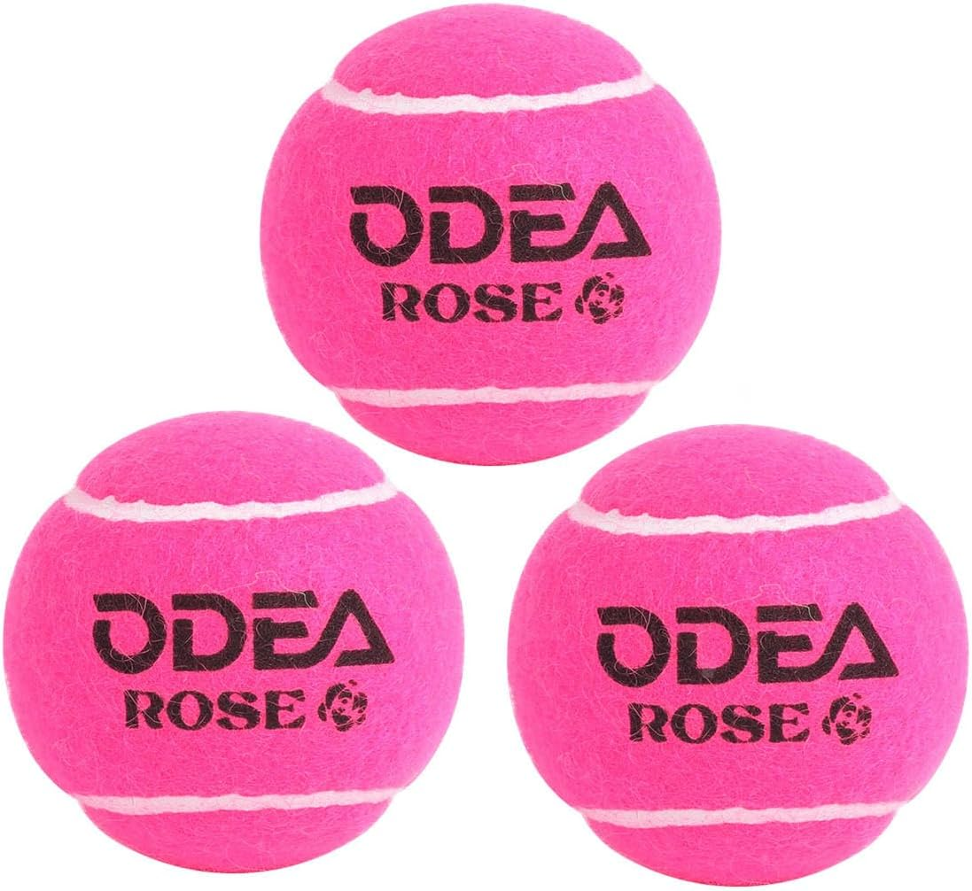 Odea Rose Pink Tennis Balls,Durable Felt & Precision Control,Stylish for Women, ITF Certified, All-Court Use image number 5