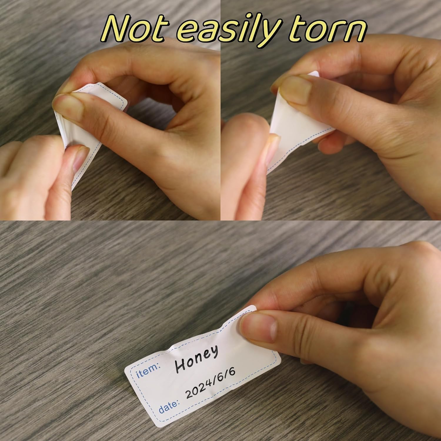 Hybsk Removable Freezer Labels 1X2 Inch Food Label 500 Pcs Refrigerator Storage Labels Waterproof Oil Resistant Pantry Label Date Stickers for Containers, Mason Jar, Bottle (Blue) - Red image number 2