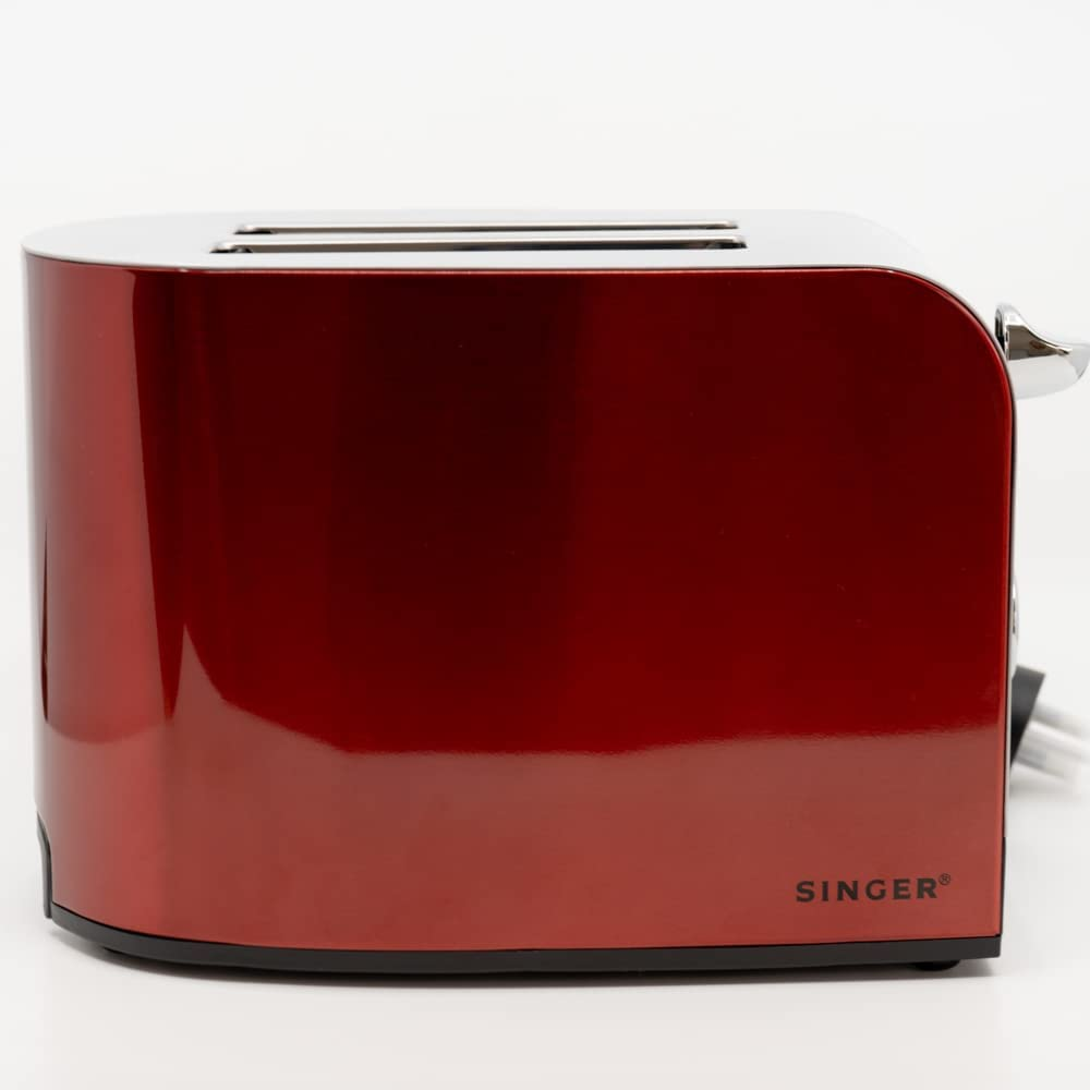 Singer 2 Slice Stainless Steel Toaster, Black