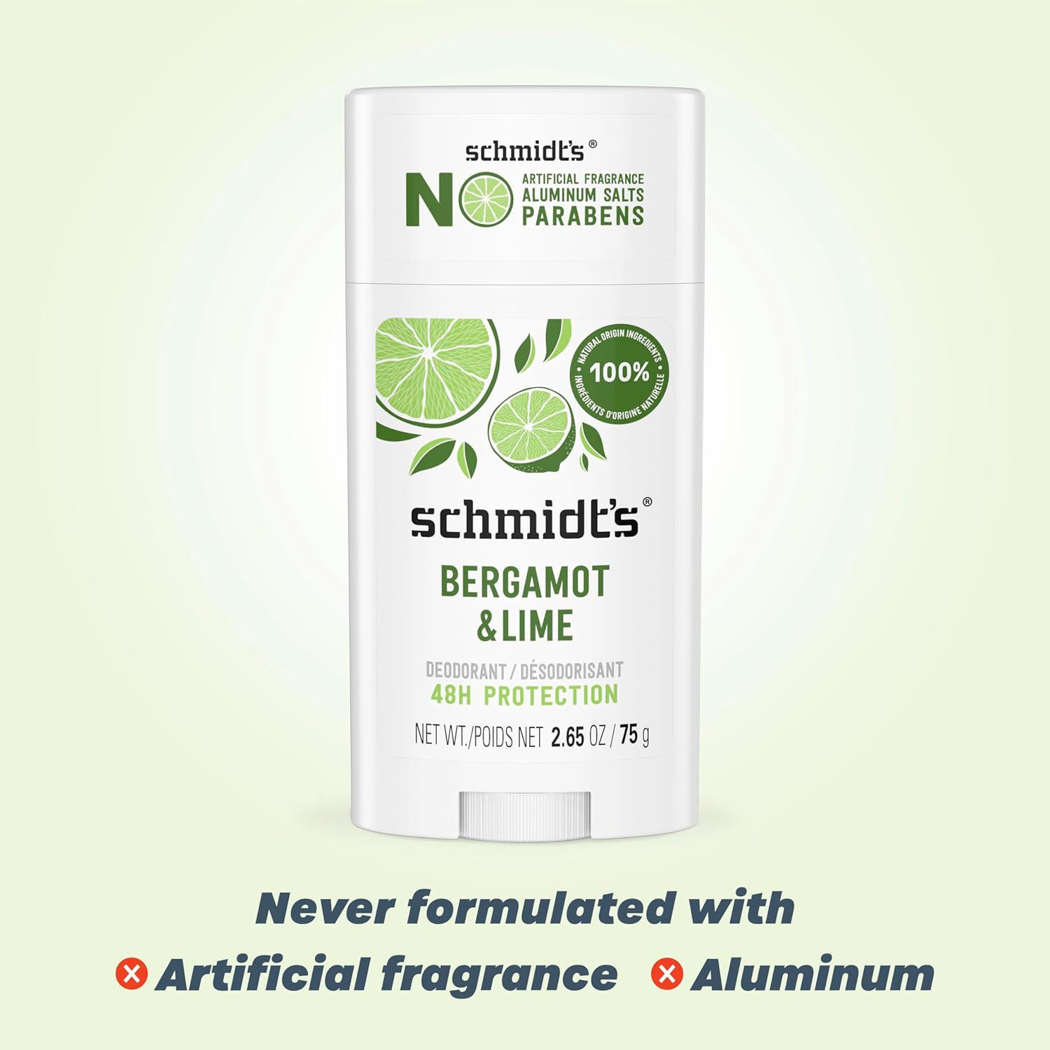 Schmidt'S Aluminum-Free Vegan Deodorant Bergamot & Lime 4 Count for Women and Men, with 24 Hour Odor Protection, Natural Ingredients, Cruelty-Free, 2.65 Oz image number 4