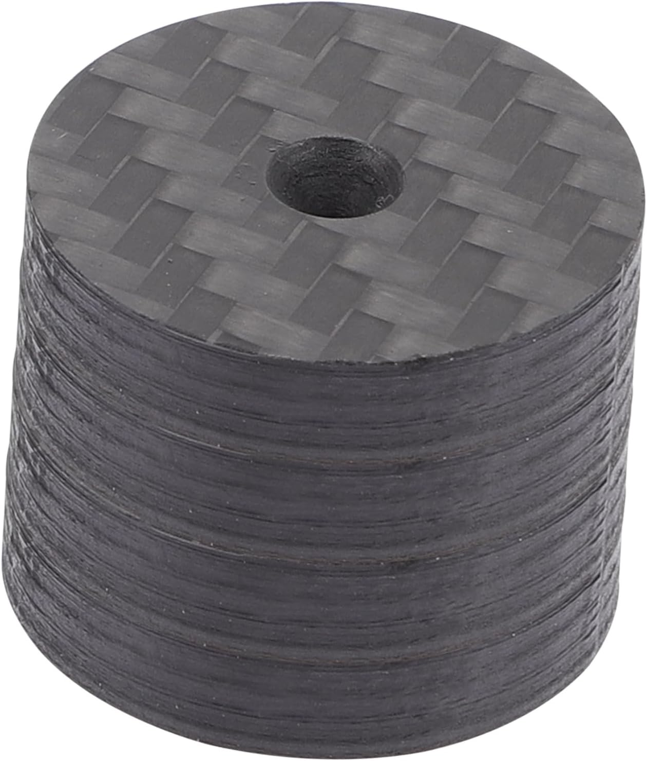 Sewroro Carbon Fiber Speaker Spikes Feet Pads 4Pcs 25X5Mm Vibration Isolation Soundproof Stand for Home Audio and Hifi Systems