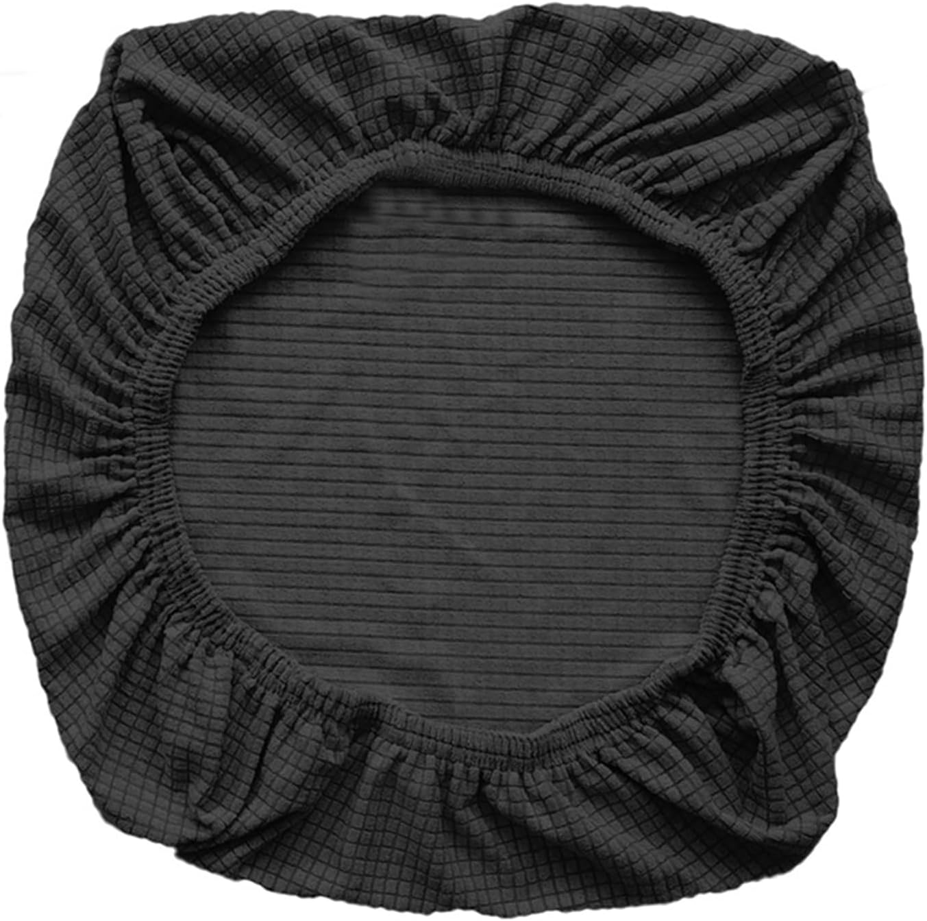 Yikko Office Chair Covers, Elastic Stretch Computer Chair Seat Slipcovers Super Fit Anti-Dust Desk Seat Cover Spandex Removable Washable Kitchen Chair Protective Cover (Black)
