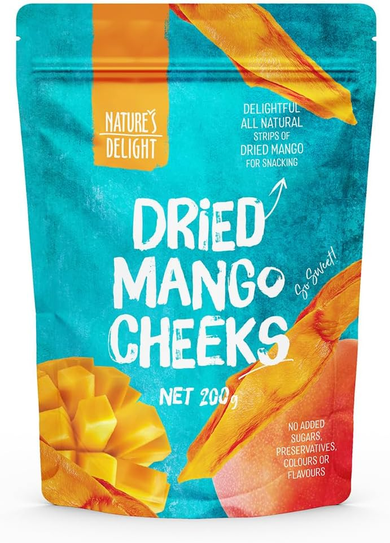 Nature&rsquo;S Delight Premium Naturally Dried Mango 200G &ndash; Sweet Mango Slices, Soft & Chewy Dried Fruit Snack Pack image number 2