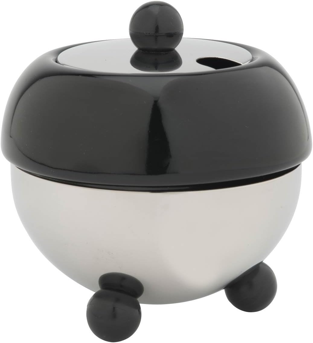 Bredemeijer Sugarbowl, Black, Stainless Steel, 9.5 X 9.5 X 10.1 Cm