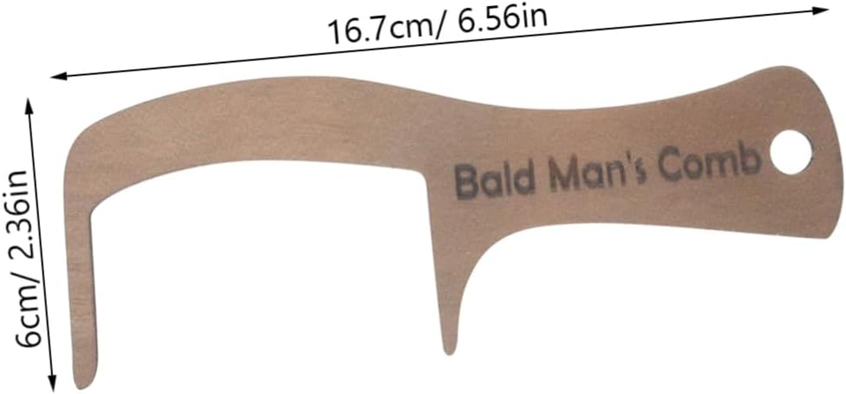 OSOLADY Funny for Unique Grooming Tool for Hair Loss No Teeth Brush Valentine Day for Men for Hair Types