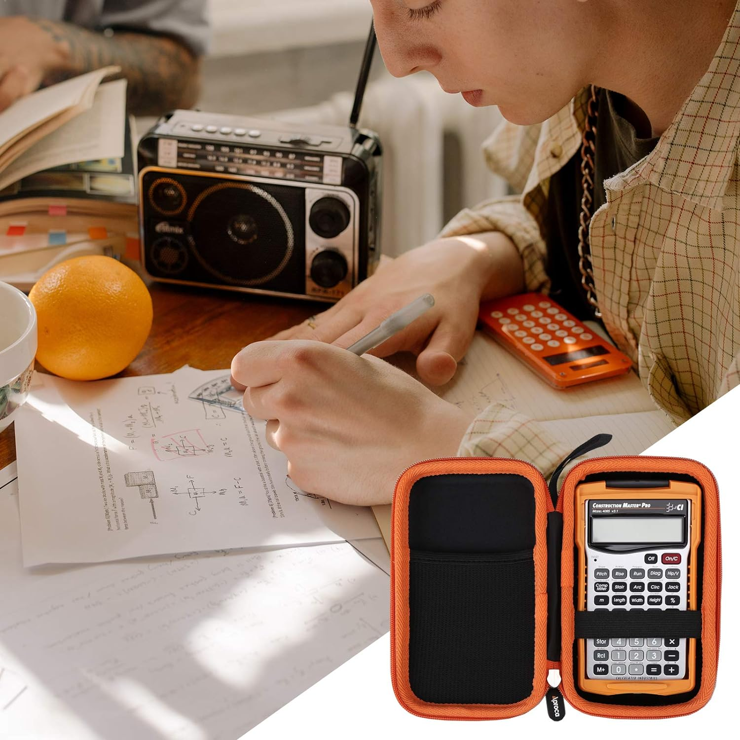 Aproca Hard Storage Travel Case, for Calculated Industries 4065 4080 Construction Master Pro Calculator (Case Only) image number 6