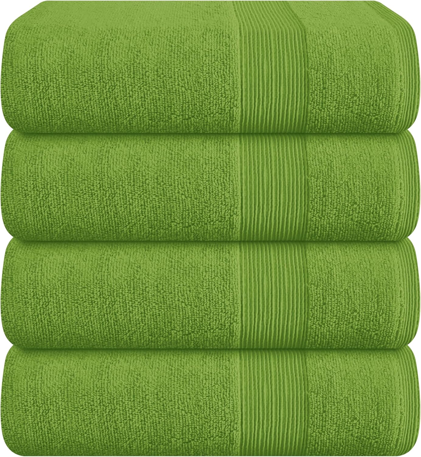 Elvana Home 4 Pack Bath Towel Set 27X54, 100% Ring Spun Cotton, Ultra Soft Highly Absorbent Machine Washable Hotel Spa Quality Bath Towels for Bathroom, 4 Bath Towels Black