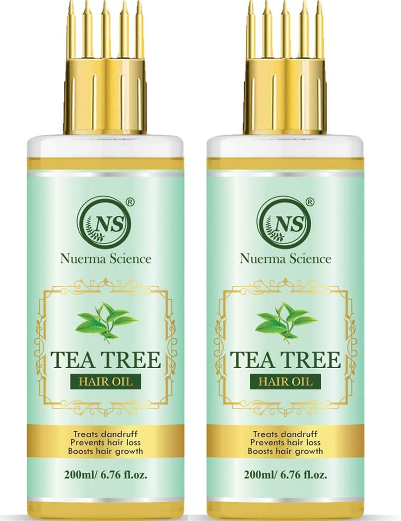 Nuerma Science Tea Tree Oil for Hair 400 ML (Pack of 2, 200 ML Each)