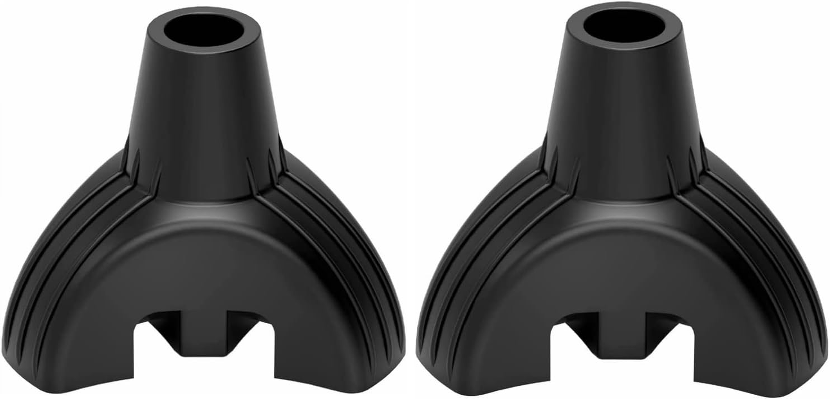 Walking Stick Tips 2 PCS, Non-Slip Cane Pad, Triangle Tip, Accessories Replacement, Thickened Natural Rubber Foot Pads, Black (2 Count) image number 5