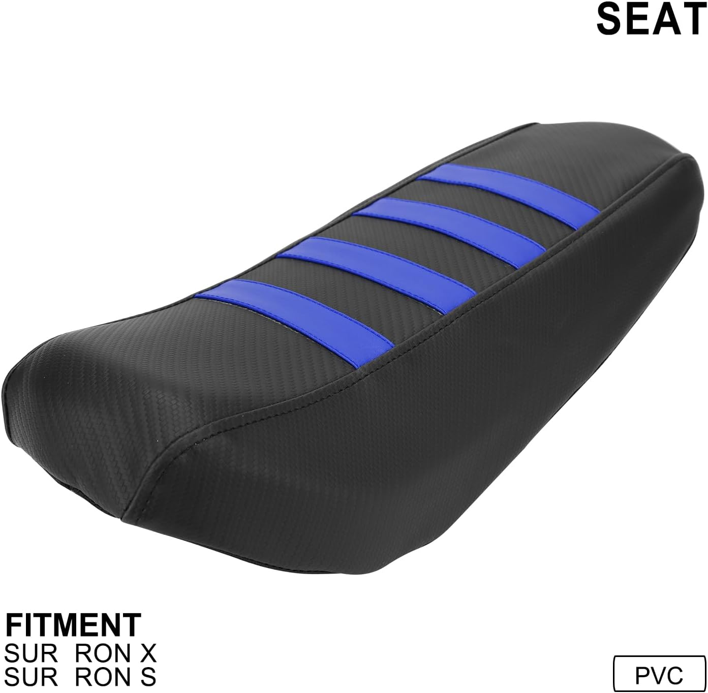 IUVWISN Motorcycle Seat Cover Dirt Bike Seat Cover Seat Covers for Surron Sur Ron Light Bee S/X Electric Dirt Bike Moto Blu - Blue image number 3