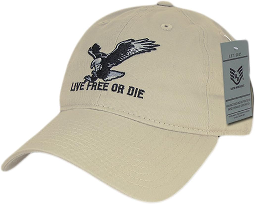 Rapiddominance Relaxed Graphic Cap with Live Free or Die image number 2