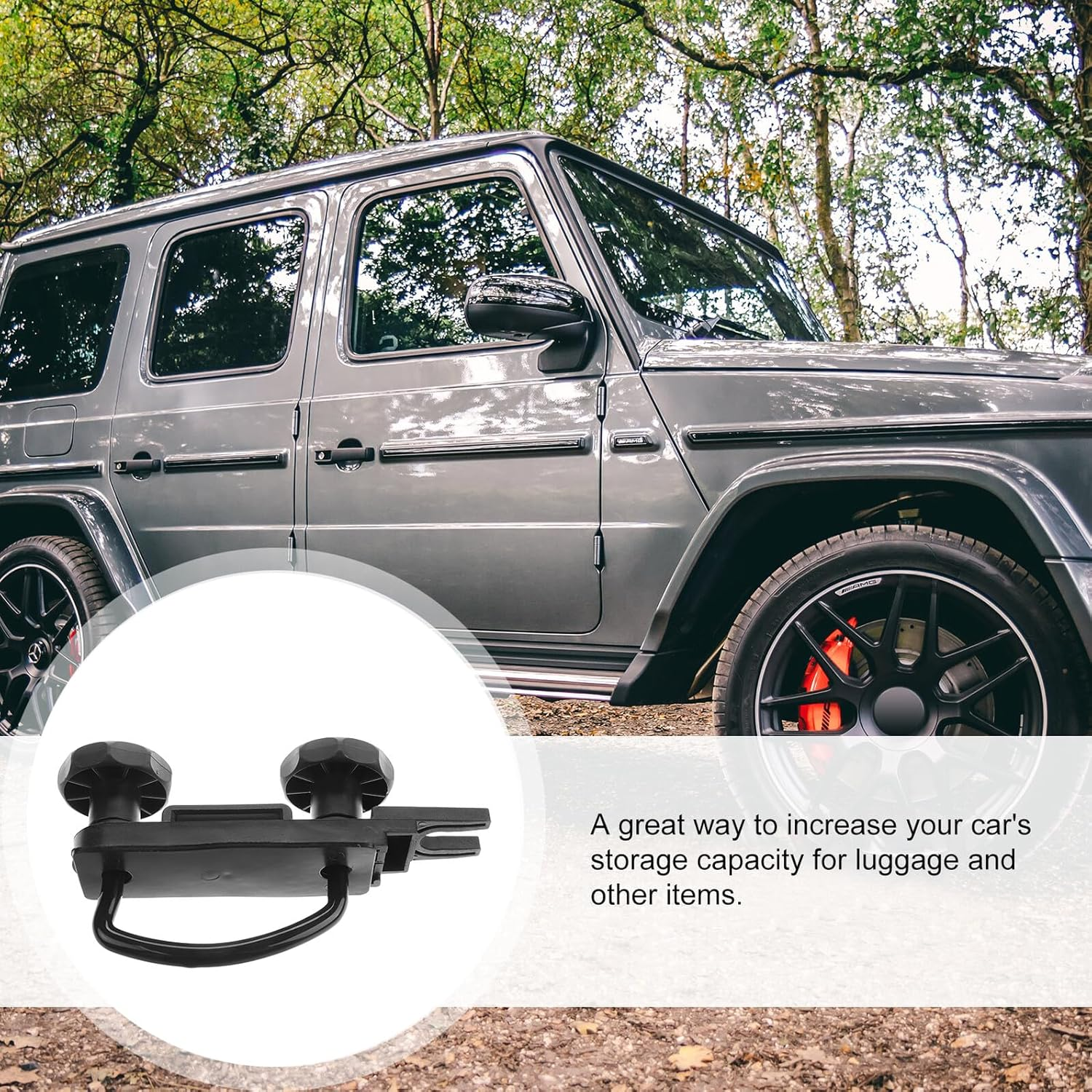 ABOOFAN Heavy-Duty U-Bolt Clamp Roof Rack Mounting Hardware for Car Cargo Carrier, Universal Fit U-Shaped Bolt Fixing Accessories for Roof Box and Rooftop Tent Installation image number 2