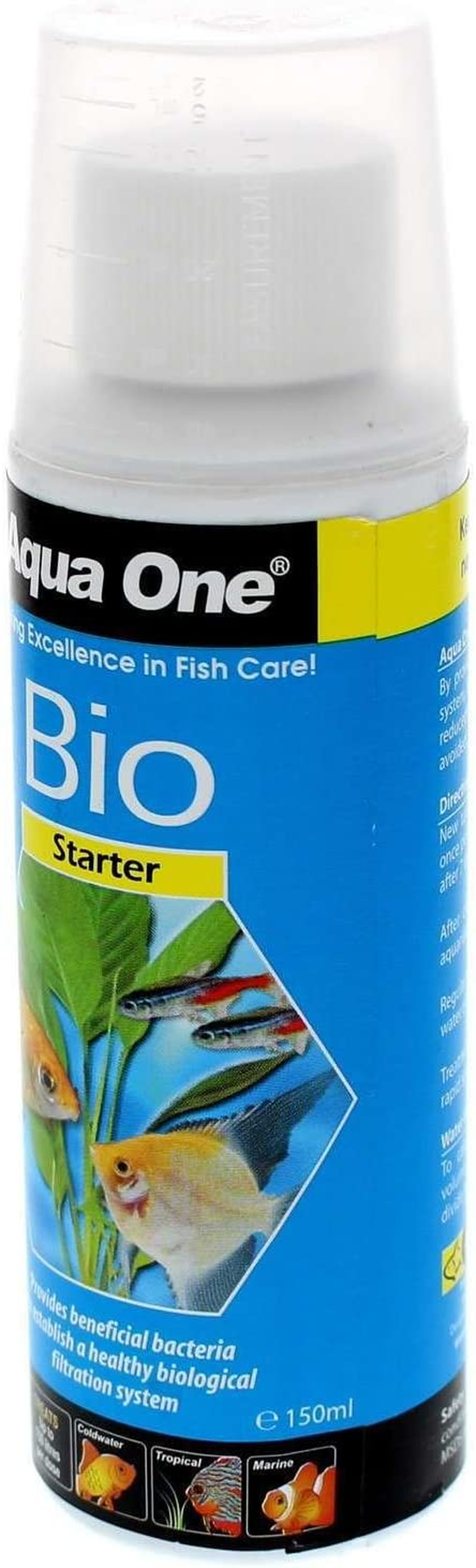 Treatment Bio Starter 150Ml 92152 Fish Tank Aquarium Aqua One image number 6