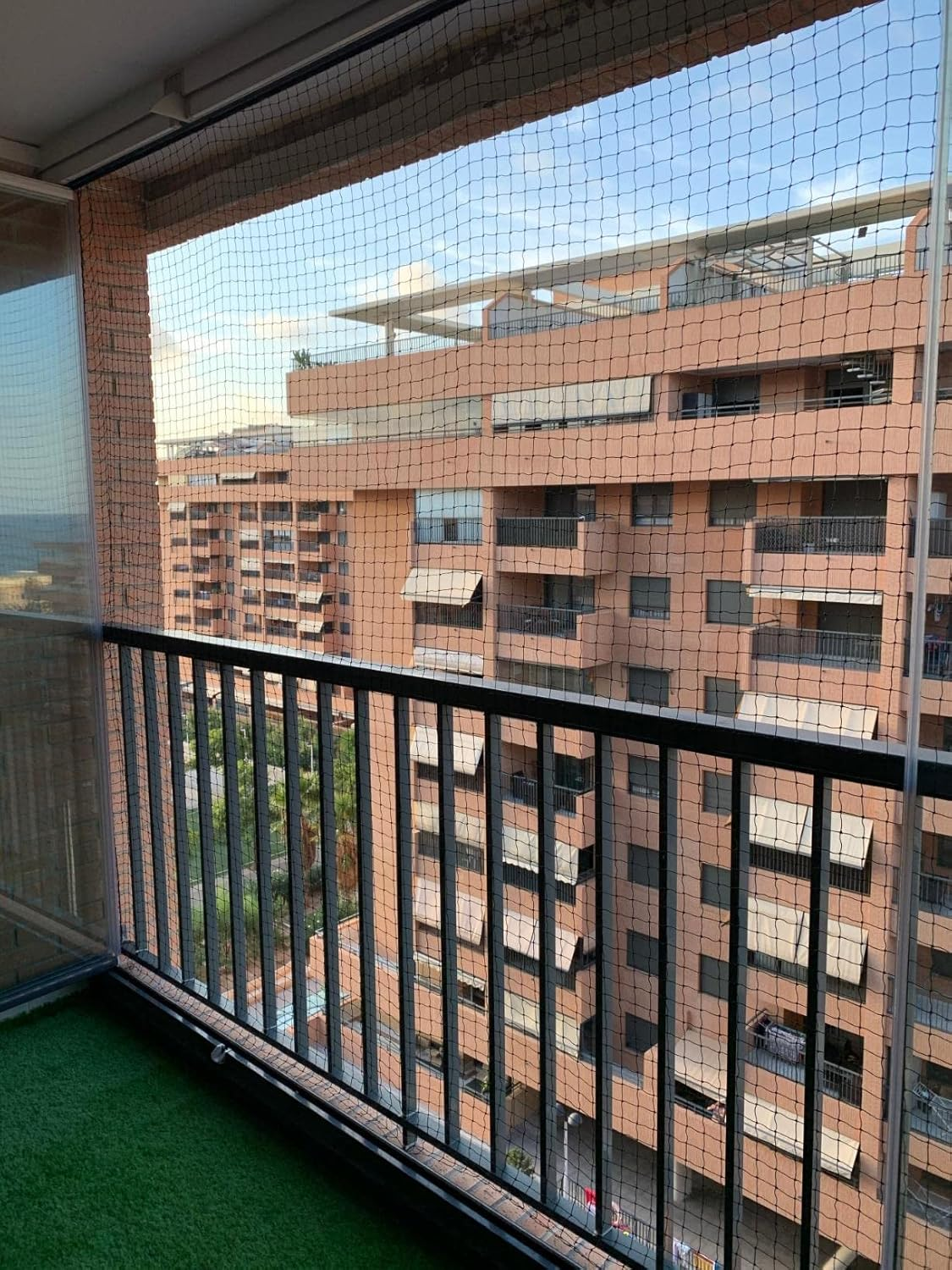 YOKMO Cat Balcony Rail Net Cat Anti-Fall Netting Pet Balcony Mesh Fence Net Dog Fence Nets Black Nylon Pets Anti-Fall Mesh Fence, 10 X 13Ft image number 4