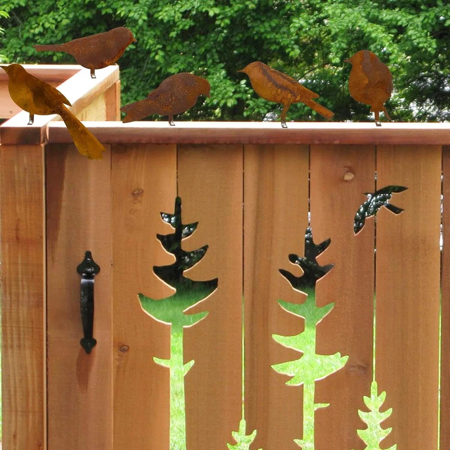 Metal Bird Yard Decor, Garden Decor, Outdoor Metal Yard Art & Steel Garden Sculpture &ndash; Ruibex image number 4