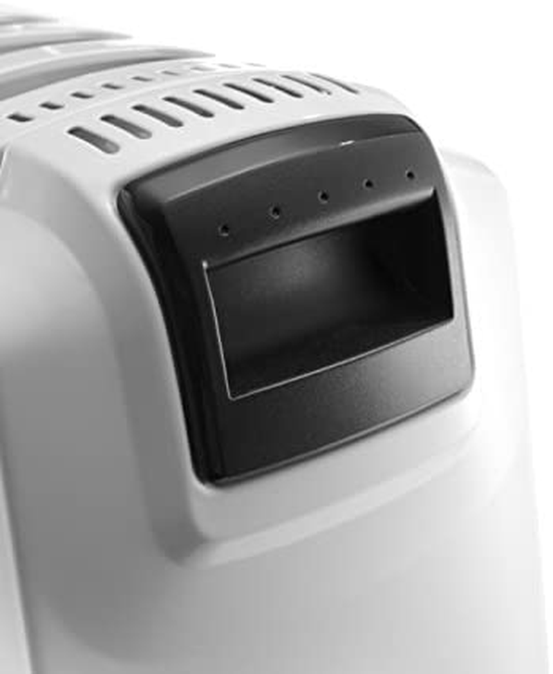De'Longhi Dragon 4 Electric Oil Column Heater TRD42400ET, 11 Fin Home Heater for Medium to Large Rooms, Safety Thermostat, 24-Hour Timer, LED Display, 2400W, White image number 1