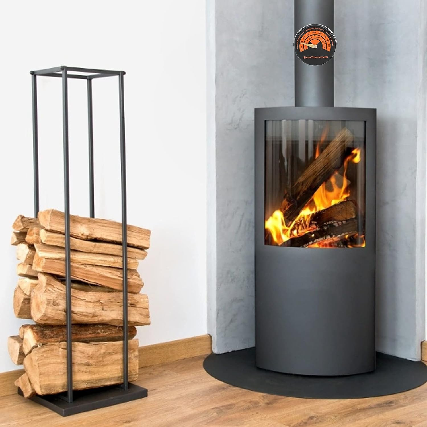 Stove Thermometer - Magnetic Thermometer Temperature for Oven, Fireplace, Kitchen, Restaurant image number 4