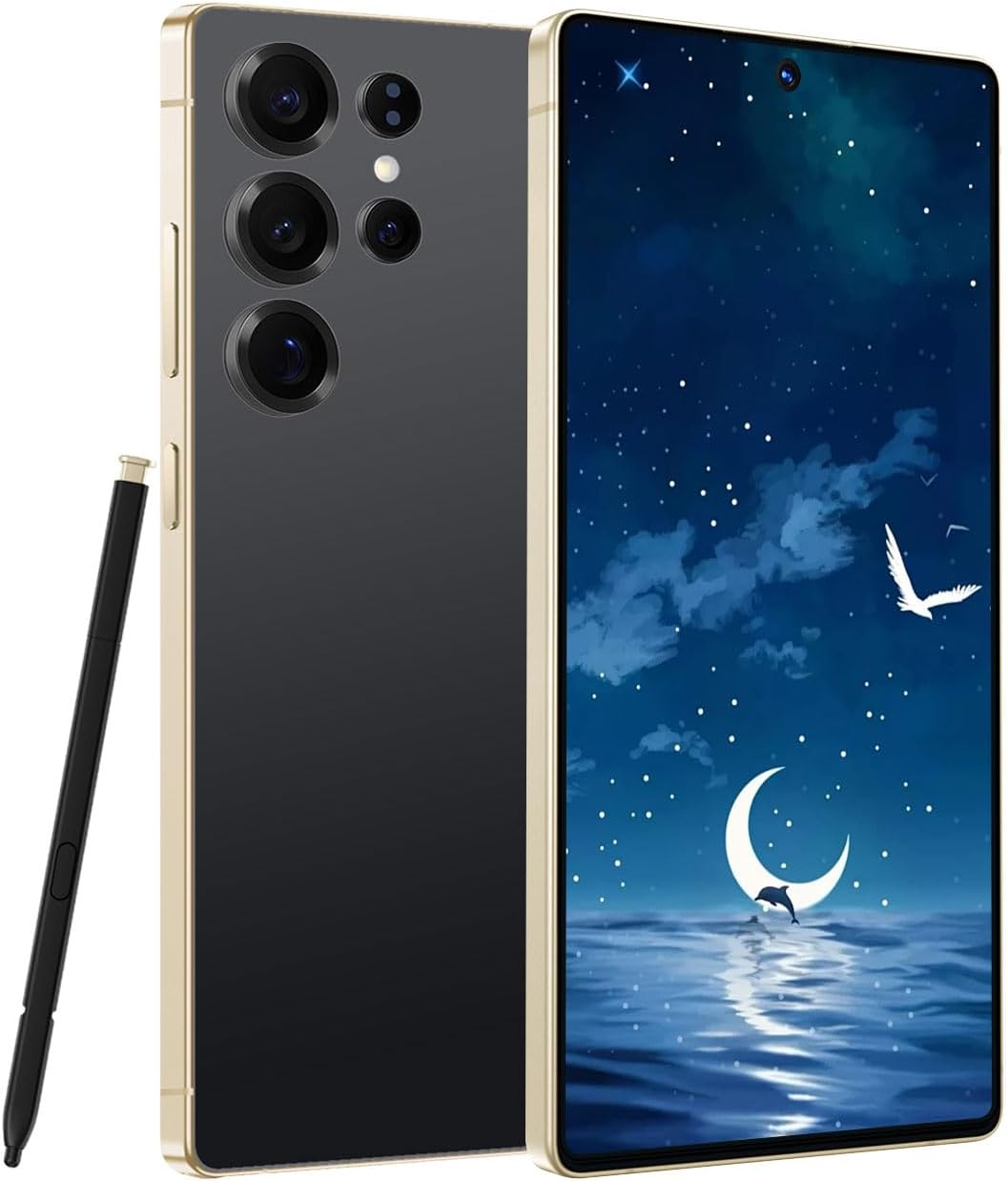 Aidekunlin Unlock Phone, 6.56 Inch Screen, 2G RAM and 64G ROM, Front and Rear Cameras, Support Dual SIM Card Frequency Band 3GWCDMA: 850/1700/1900/2100Mhz (300Purple)