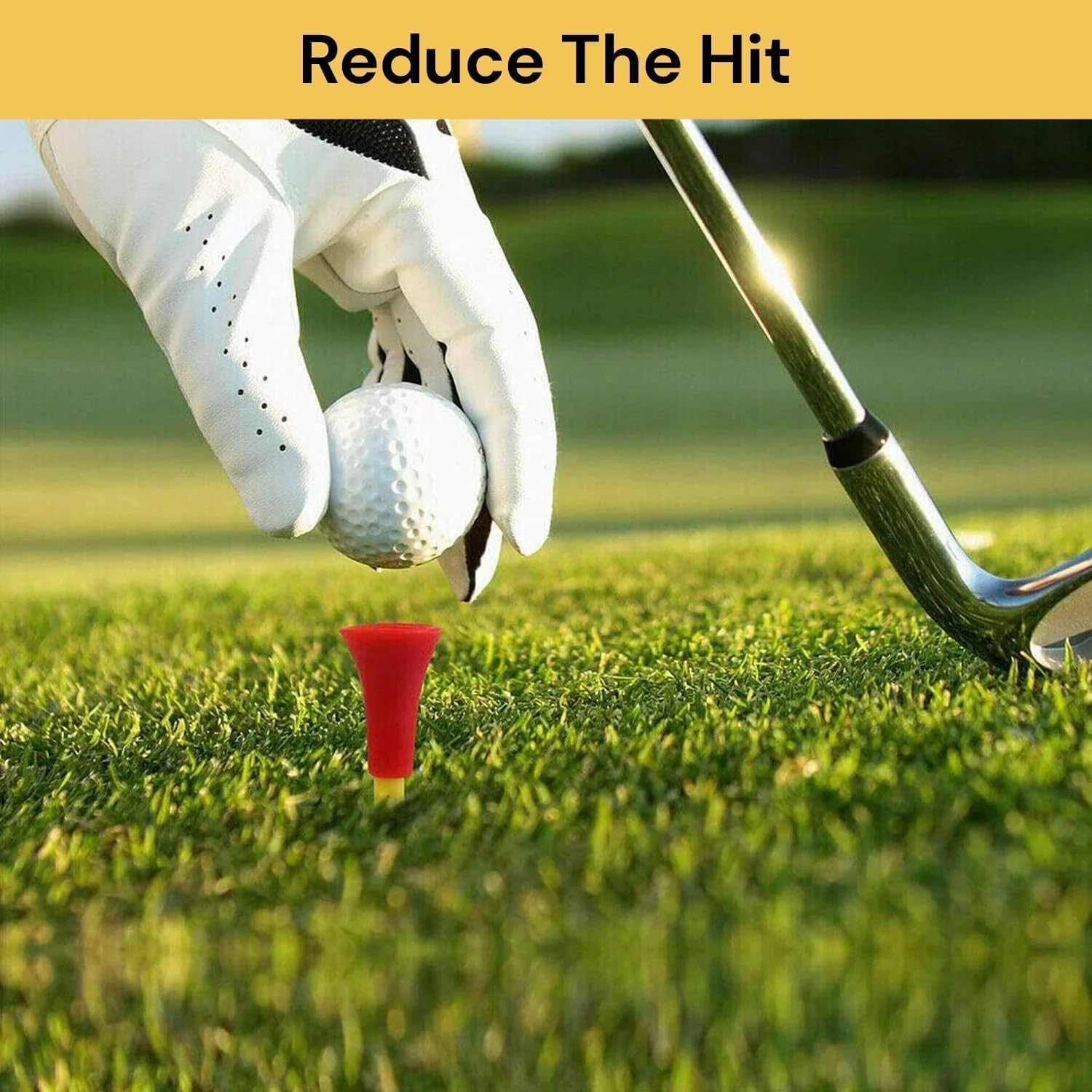 50-Pack Rubber Cushion Top Golf Tees - Unbreakable Plastic Tees with Mixed Colors (3 1/4 Inch, 83Mm) | Durable Golf Training Accessories | Idea Gifts for Golfers & Family Men/Women image number 6